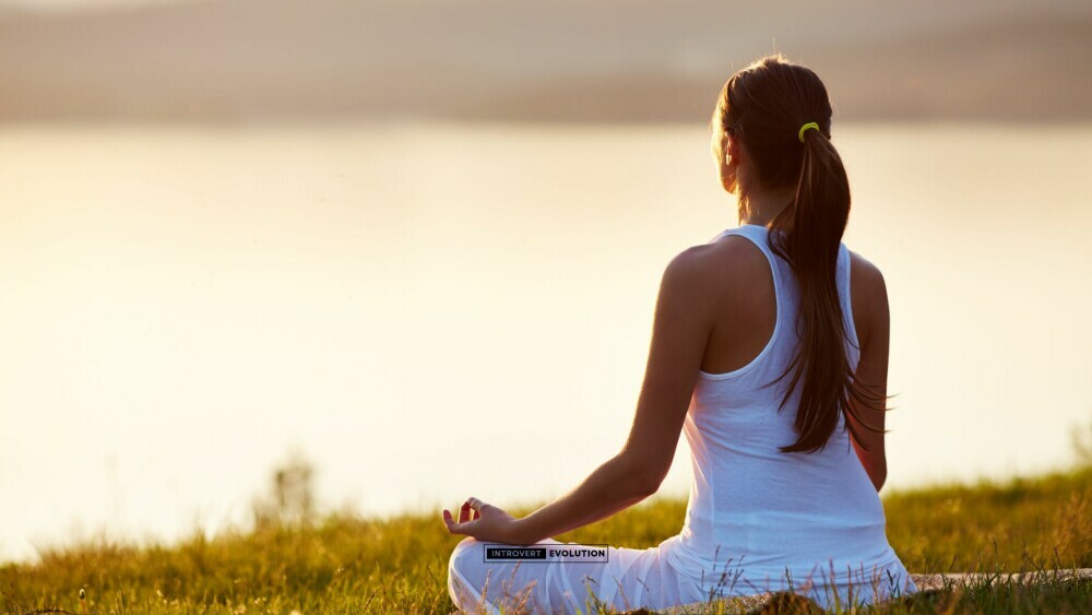 Woman meditating