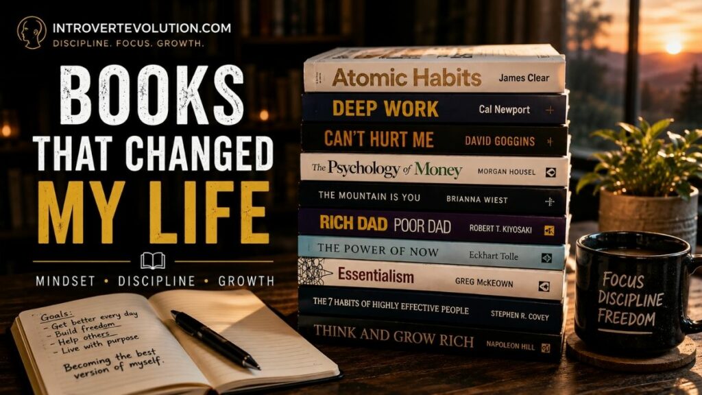 Books that changed my life for discipline, focus, and personal growth